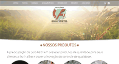 Desktop Screenshot of calcariosolofertil.com.br